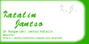 katalin jantso business card